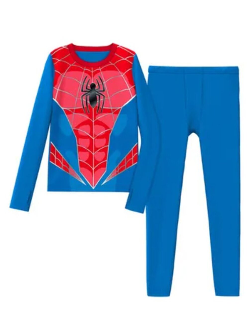 NEW Climateright By Cuddl Duds Spider-Man Boys Thermal Set M (8-10)